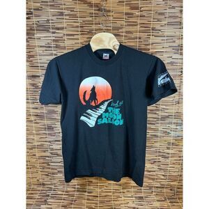 Vintage 1990s Black Howl at the Moon Saloon Bar T-Shirt, Vintage Wolf Tee Single